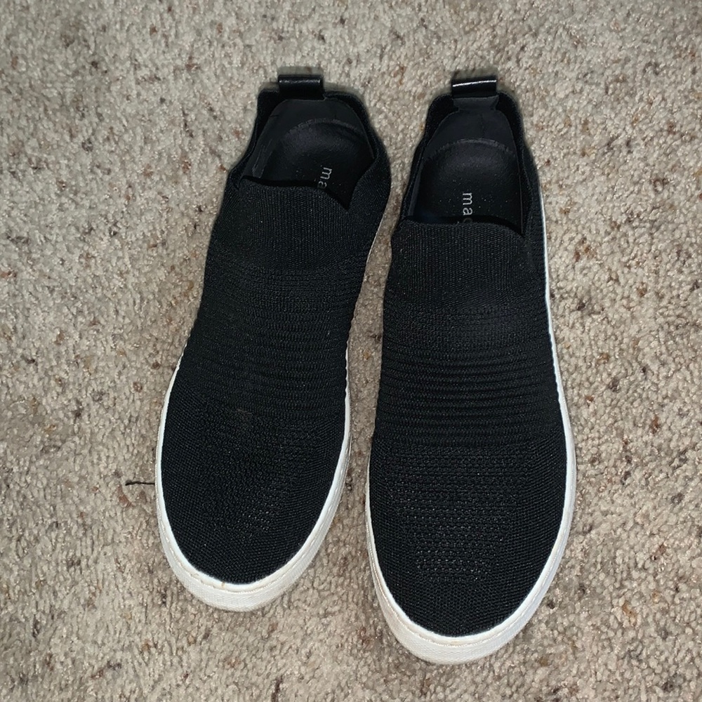 Low slide on madden girl sneaker Black 8 womens
